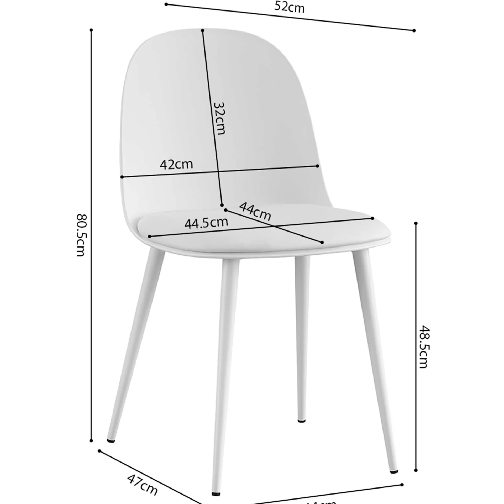Rousseau Stuhl Jasmin | 51 x 44 x 81 cm |