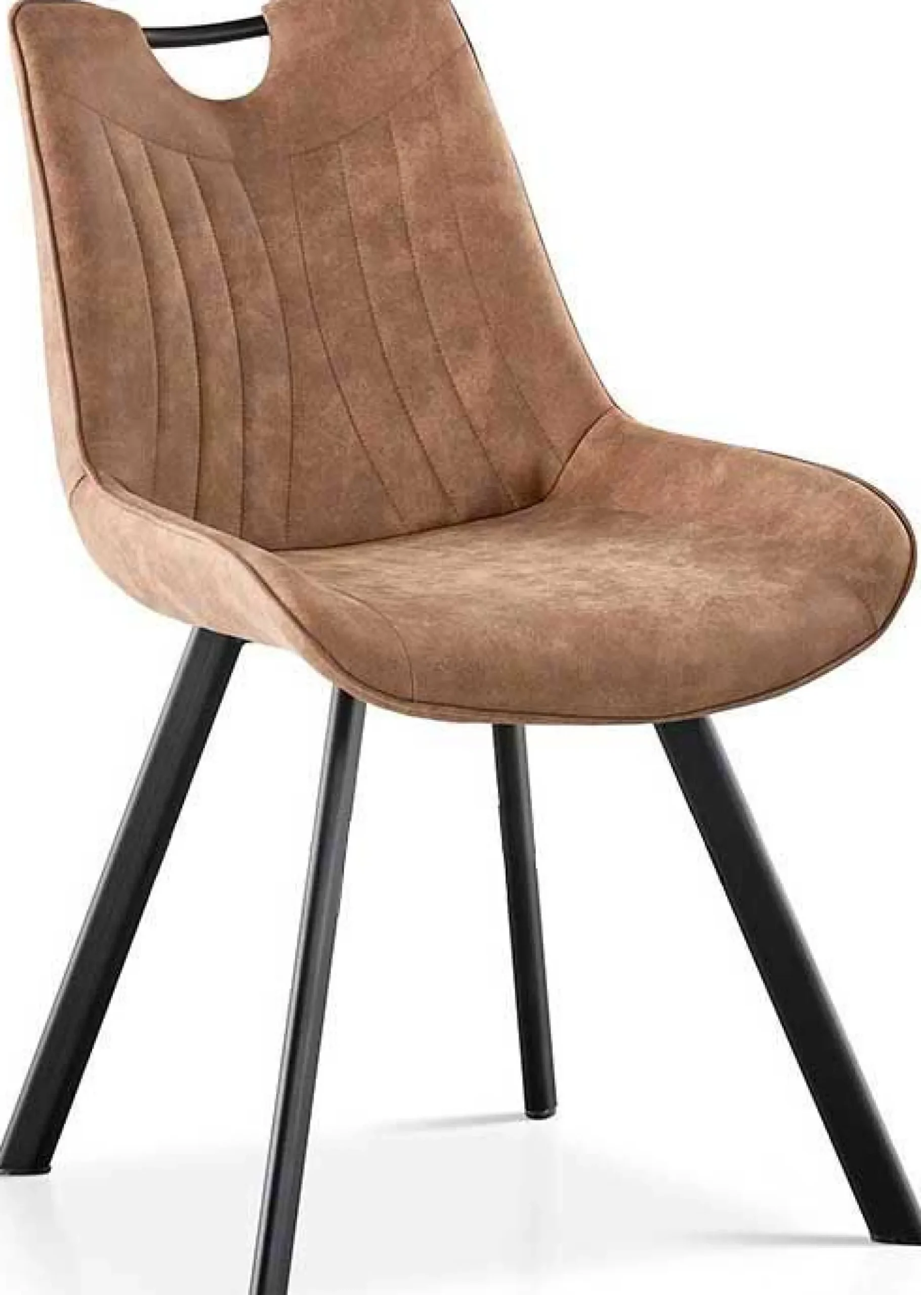 Rousseau Stuhl Paco - dunkele Mikrofaser
