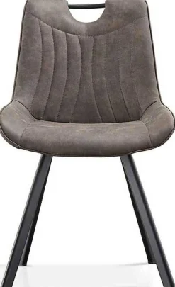 Rousseau Stuhl Paco - dunkelgraue Mikrofaser