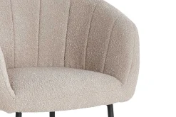 Rousseau Stuhl Sevilla Bouclé Sand | Metallbeine H-H 79 x B-L 57 x T-P 62 cm
