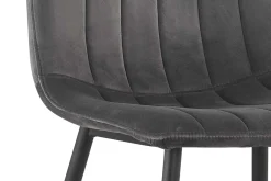 Rousseau Stuhl Willie - Samt /Füße schwarz