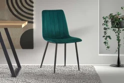Rousseau Stuhl Willie - Samt /schwarze Beine
