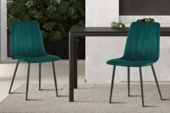 Rousseau Stuhl Willie - Samt /schwarze Beine