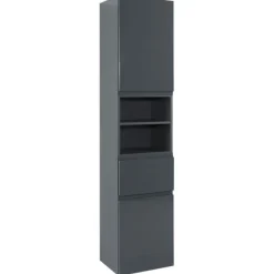 Säulenschrank Cardiff | 40 x 35 x 180 cm | Grau