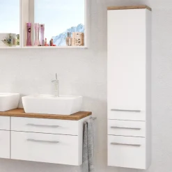 Held Säulenschrank Dasa 30cm mit 1 Tür und 2 Schubladen -