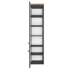 Held Säulenschrank Dasa mit 2 Türen - graphit/matt