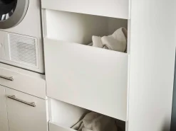 Säulenschrank für Waschmaschine Laundreezy | 50 x 68 x 162 cm | Weiß
