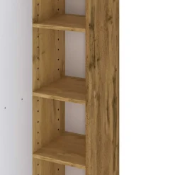 Säulenschrank Gene 30cm 1 Tür - wotan Eiche/grün