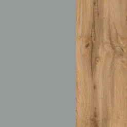 Säulenschrank Gene 30cm 1 Tür - wotan Eiche/grün