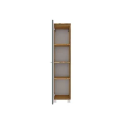 Säulenschrank Gene 30cm 1 Tür - wotan Eiche/grün