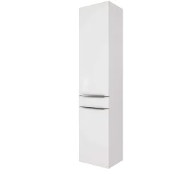 Säulenschrank Hansen 40cm 2 Türen und 1 Schublade - weiß