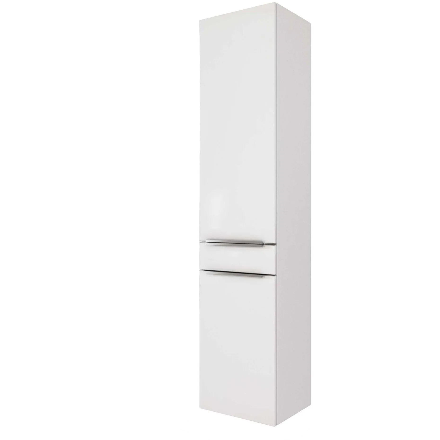 Säulenschrank Hansen 40cm 2 Türen und 1 Schublade - weiß