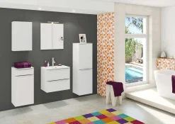 Säulenschrank Hansen 40cm 2 Türen - weiß