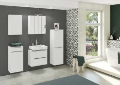 Säulenschrank Hansen 40cm 2 Türen - weiß