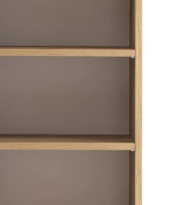Säulenschrank Helina 40cm 2 Türen - Eiche/Weiß