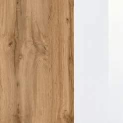 Säulenschrank Helina 40cm 2 Türen - Eiche/Weiß