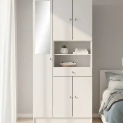 Säulenschrank Imogen-mattweiß