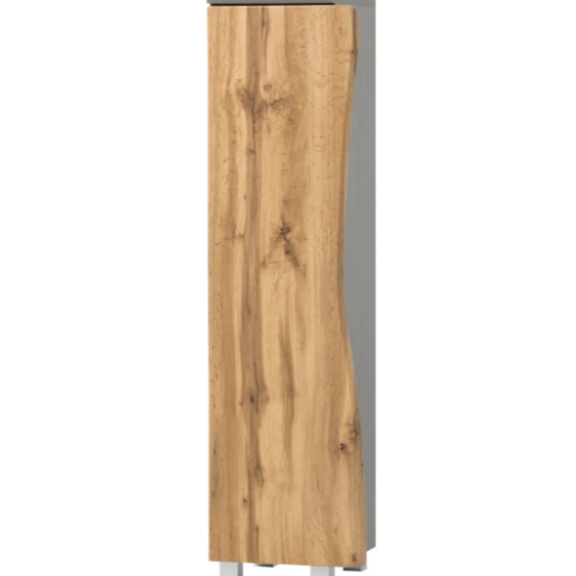 Säulenschrank Karan 37cm 1 Tür - Eiche/anthrazit