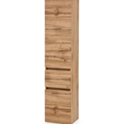 Säulenschrank Kornel 40cm 2 Türen und 1 Schublade - Eiche