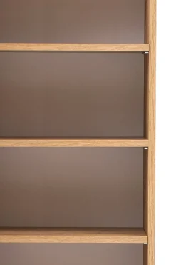 Säulenschrank Kornel/Luna 40cm 2 Türen und 1 Schublade - Eiche/mattgrau