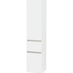 Säulenschrank Kornel/Pisca 40cm 2 Türen und 1 Schublade - weiß