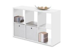 Säulenschrank Max. 6 Fächer - weiß