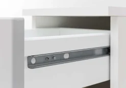 Säulenschrank Pares 30cm 2 Türen und 1 Schublade - weiß