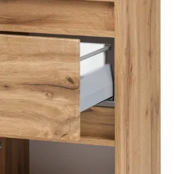 Säulenschrank Pisca 40cm 1 Schublade und 2 Türen - Eiche