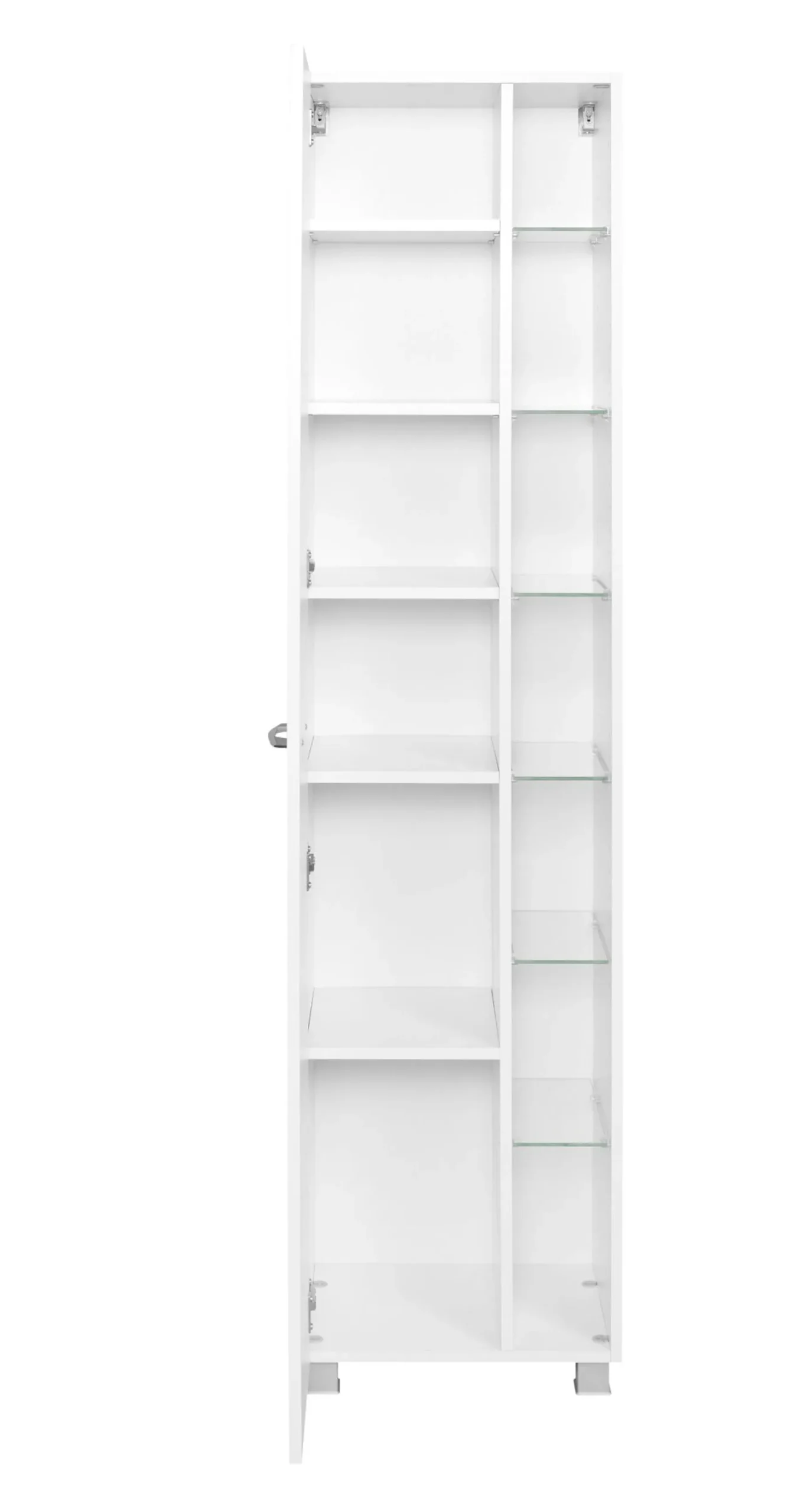 Säulenschrank Portofino | 45 x 35 x 180 cm | Weiß