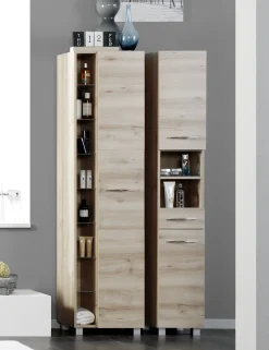 Säulenschrank Portofino | 45 x 35 x 180 cm | Beech Oak Design