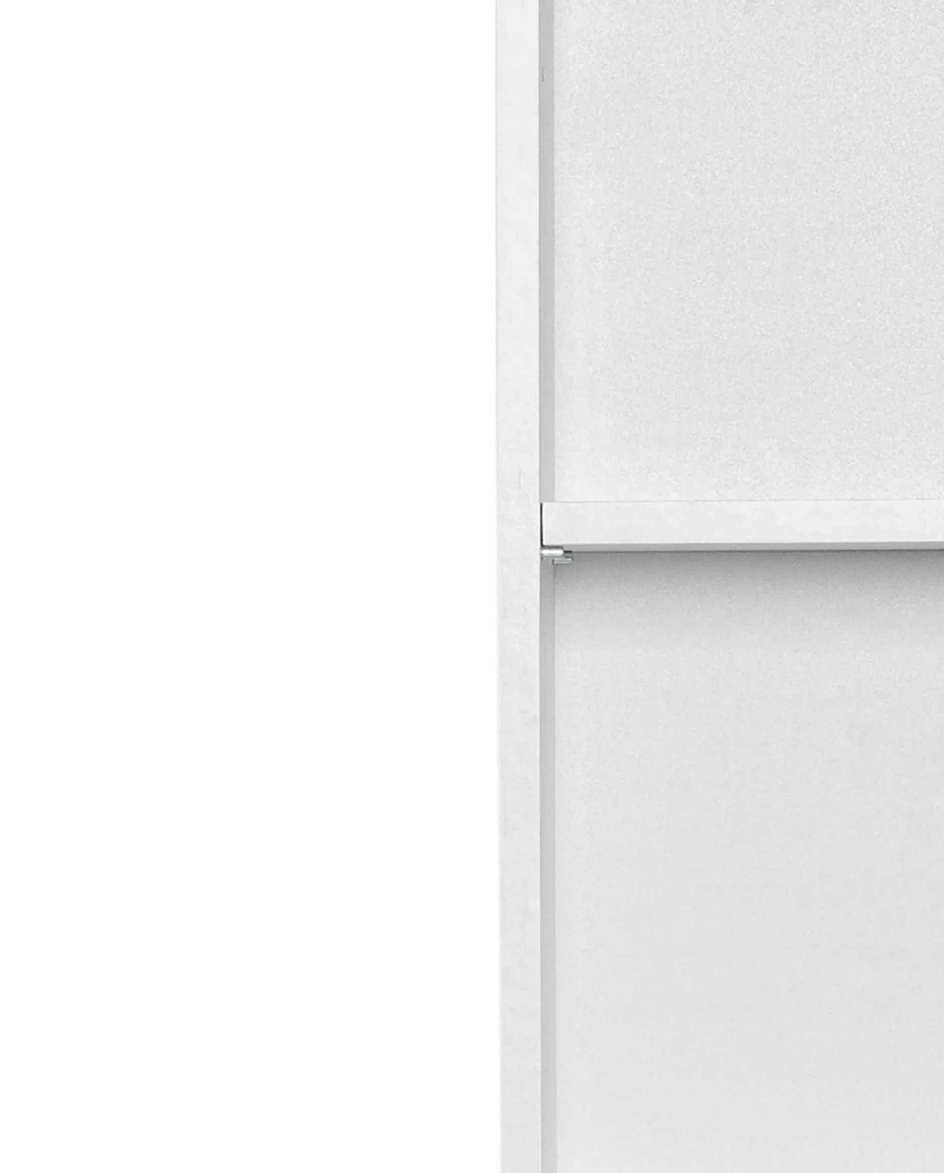 Säulenschrank Ricca 25cm 2 Türen und 1 Schublade - weiß/hellgrau