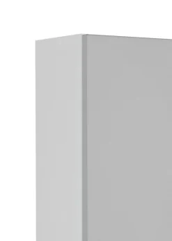 Säulenschrank Ricca 25cm 2 Türen und 1 Schublade - weiß/hellgrau