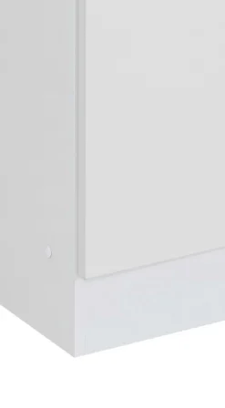Säulenschrank Ricca 50cm 4 Türen und 1 Schublade - weiß