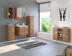 Säulenschrank Sefa 30cm 2 Türen - Eiche wotan
