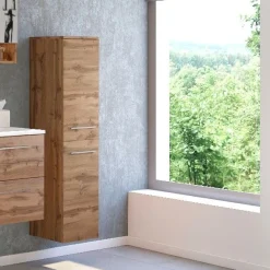 Säulenschrank Sefa 30cm 2 Türen - Eiche wotan