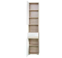 Säulenschrank Set-Eins | 37 x 31 x 182 cm | San Remo Oak Light