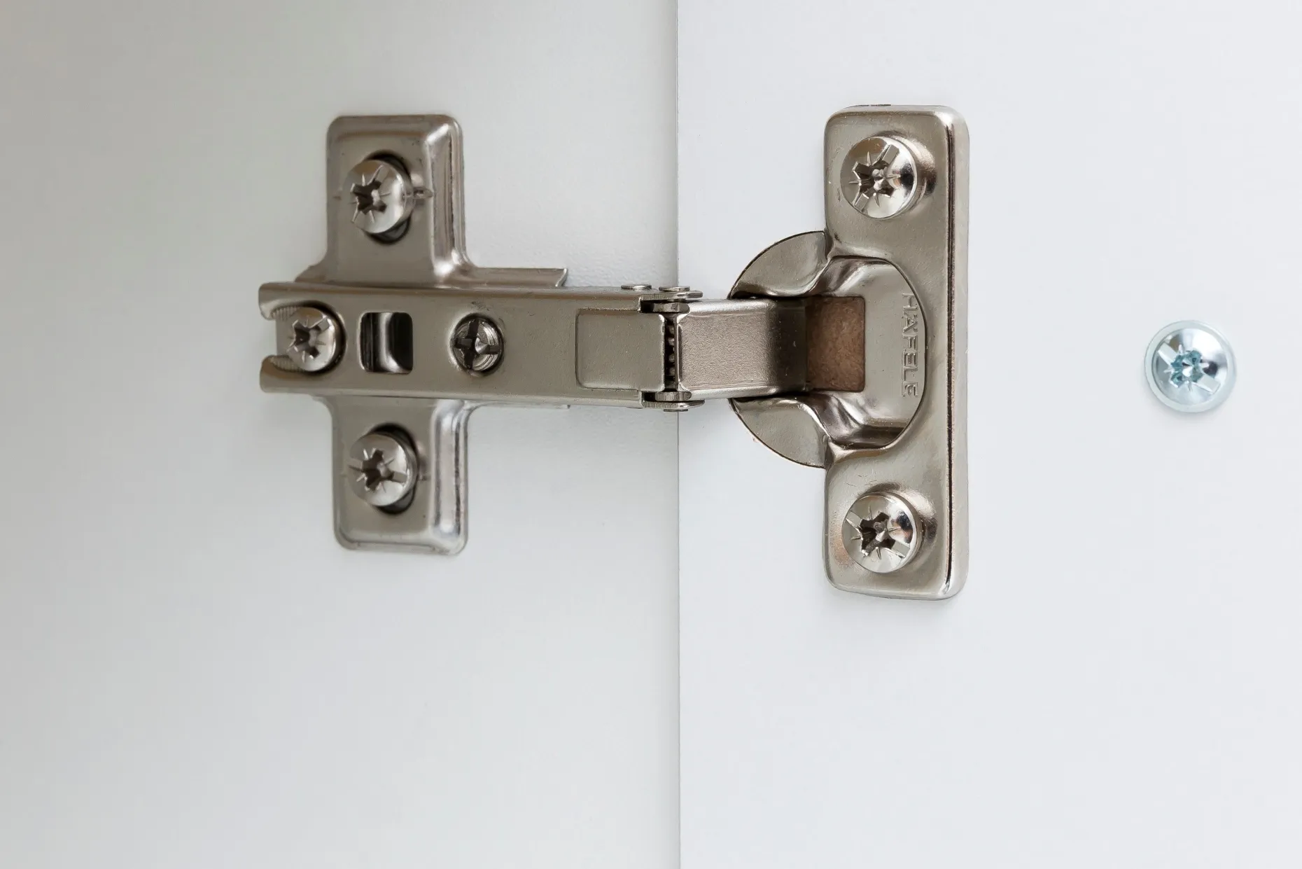 Säulenschrank Small 50cm 2 Türen - Hochglanz weiß