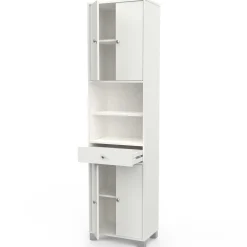 Säulenschrank Spa mattweiß