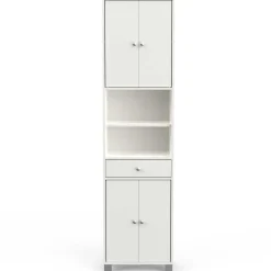 Säulenschrank Spa mattweiß