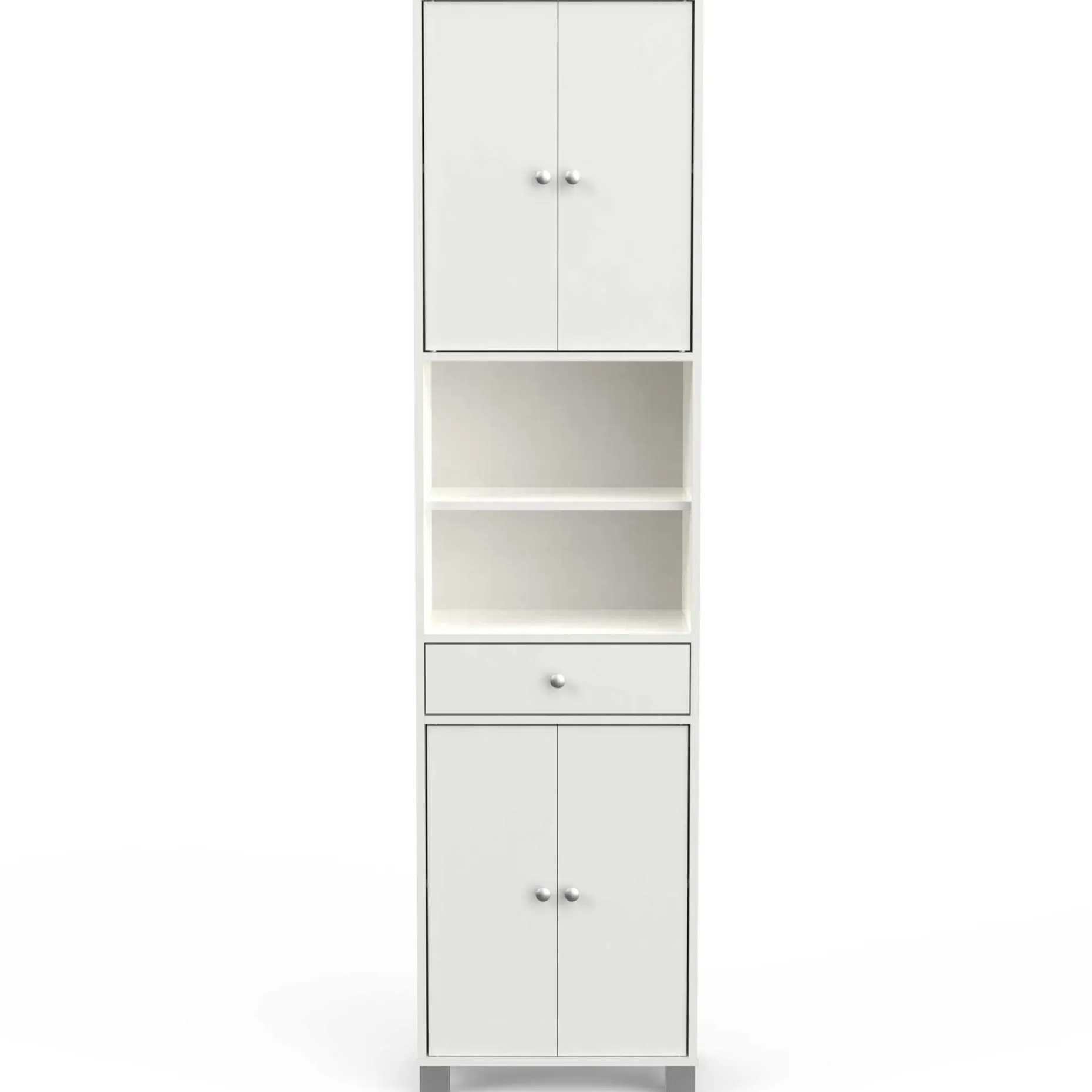 Säulenschrank Spa mattweiß
