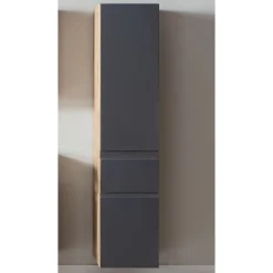 Säulenschrank Varese | 40 x 35 x 180 cm | Design Graphitgrau