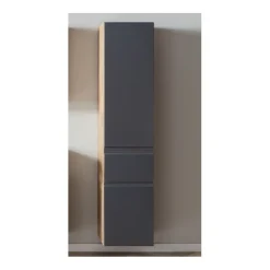 Säulenschrank Varese | 40 x 35 x 180 cm | Design Graphitgrau