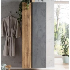 Säulenschrank Varese | 65 x 35 x 180 cm | Farbe Beton