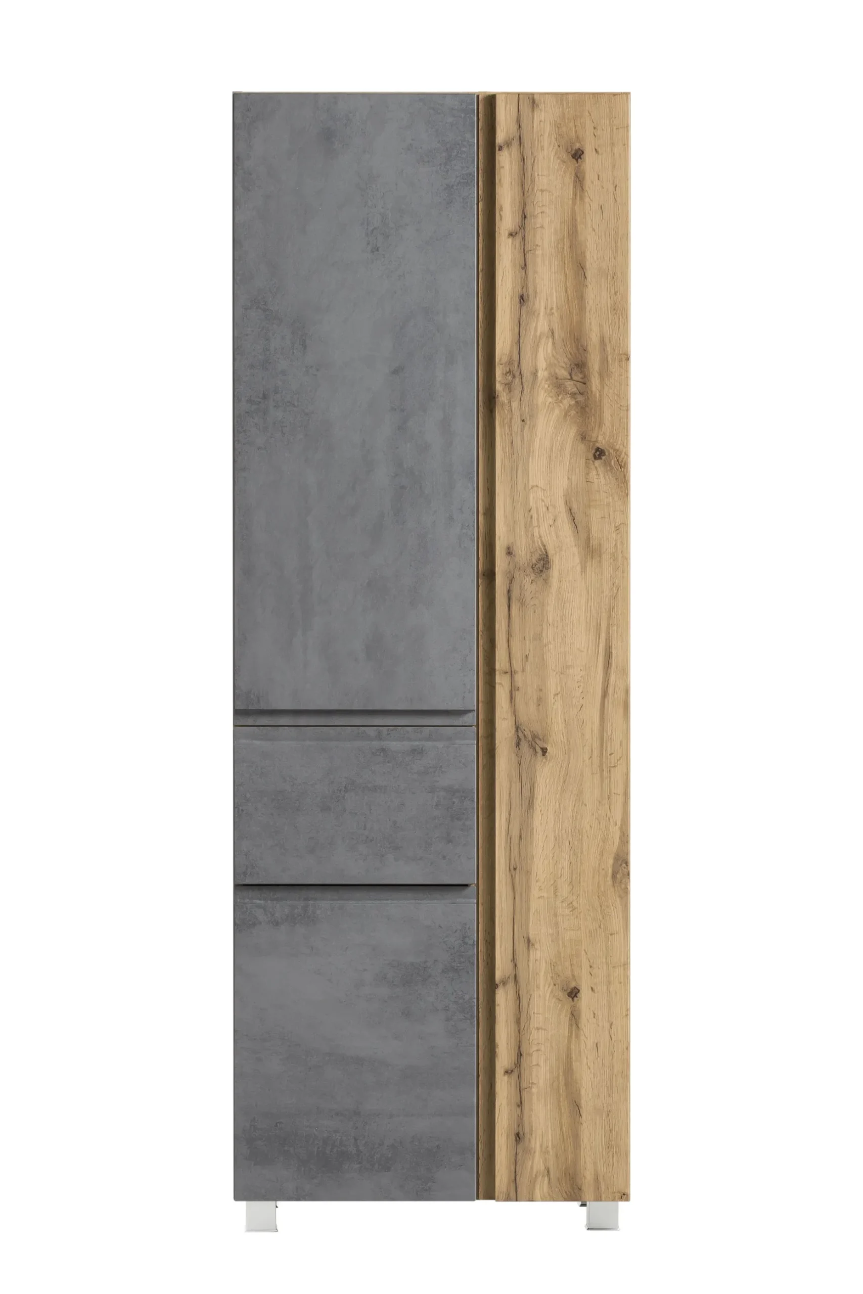 Säulenschrank Varese | 65 x 35 x 180 cm | Grau