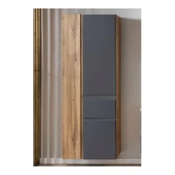 Säulenschrank Varese | 65 x 35 x 180 cm | Grau