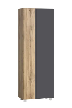 Säulenschrank Varese | 65 x 35 x 180 cm | Grau