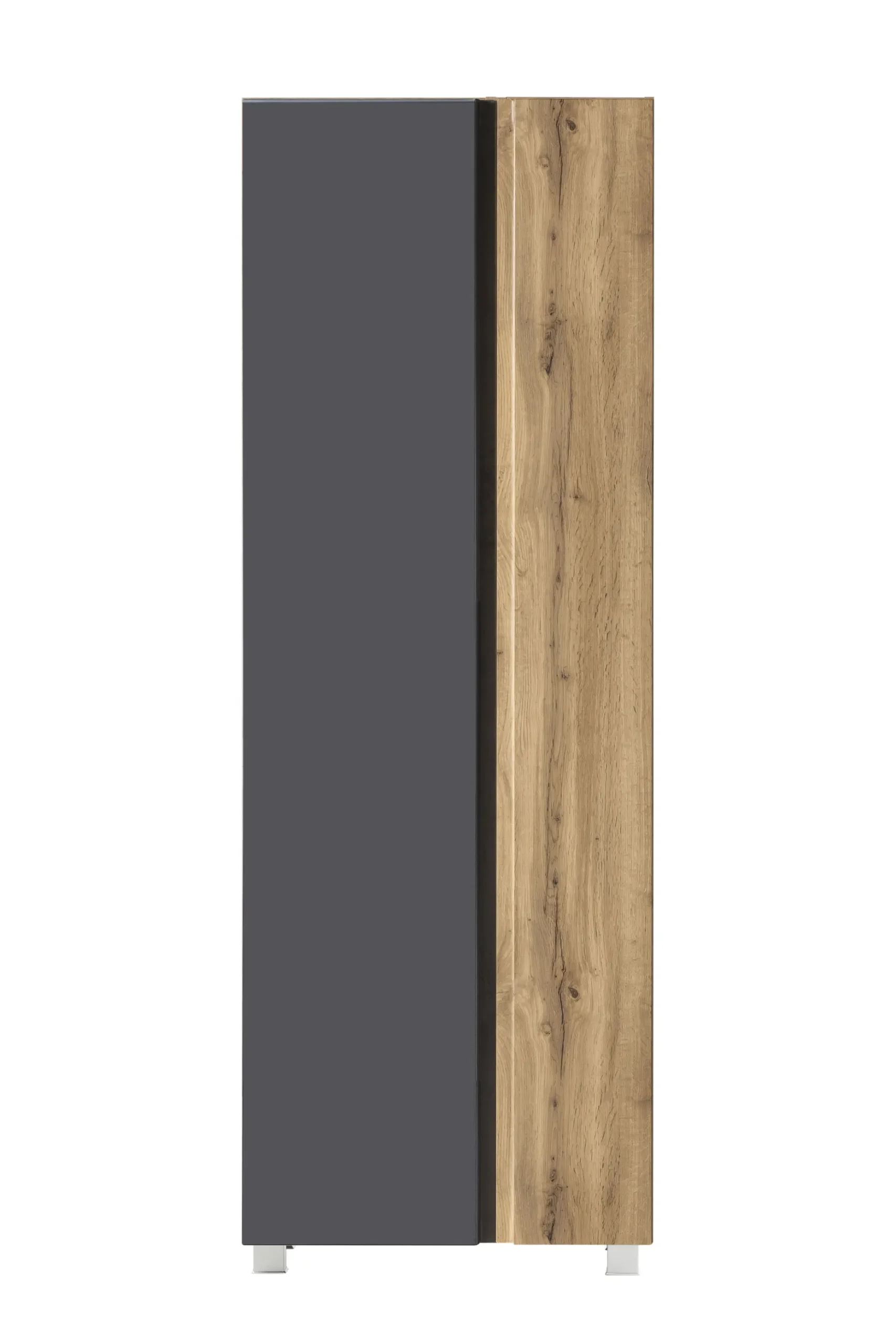 Säulenschrank Varese | 65 x 35 x 180 cm | Grau