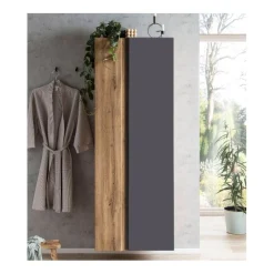 Säulenschrank Varese | 65 x 35 x 180 cm | Grau