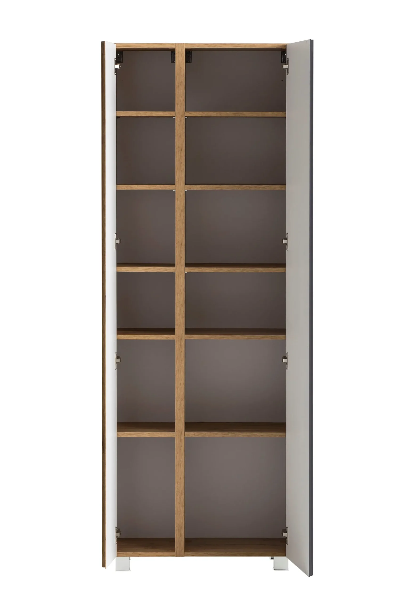Säulenschrank Varese | 65 x 35 x 180 cm | Grau