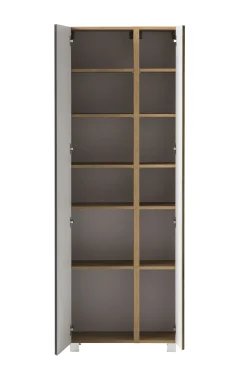Säulenschrank Varese | 65 x 35 x 180 cm | Grau
